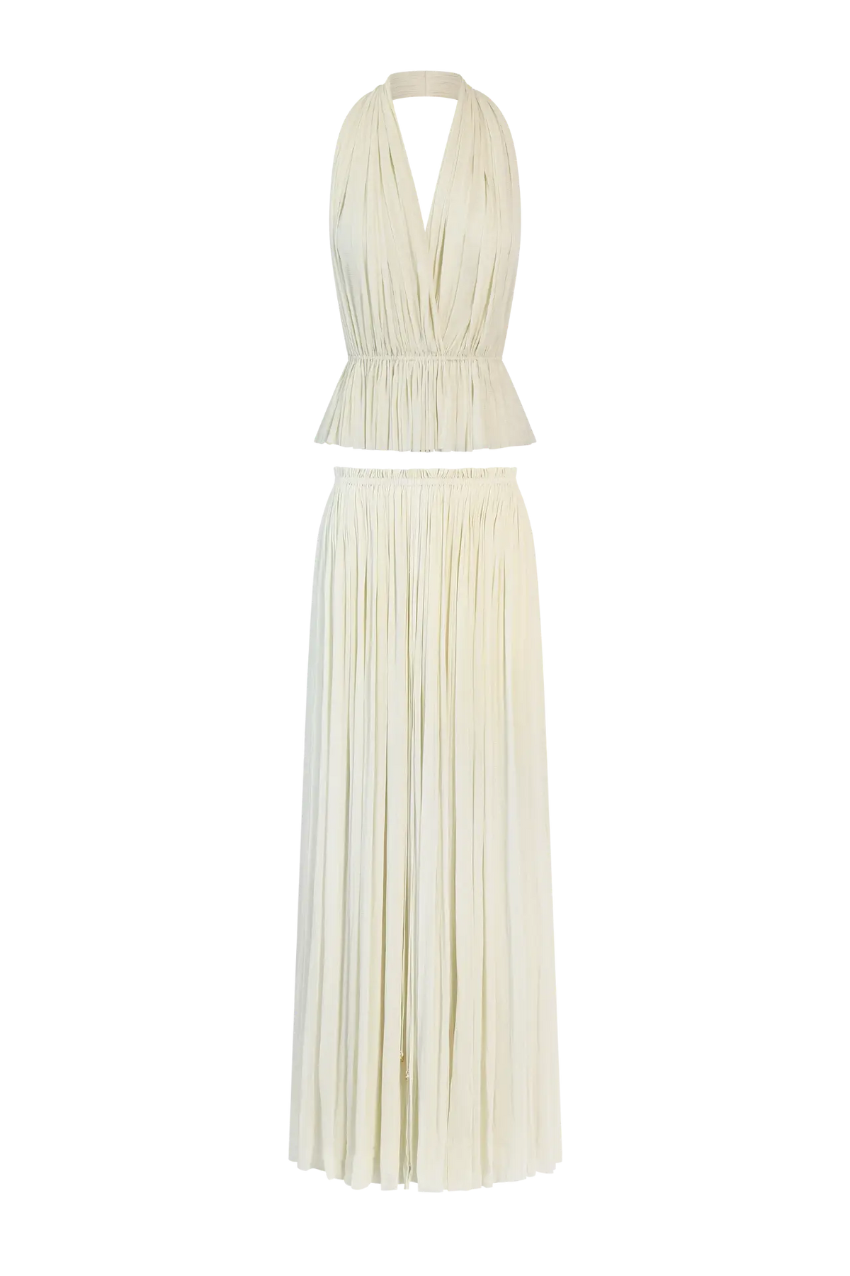 VEGA Backless Top & Slit Skirt